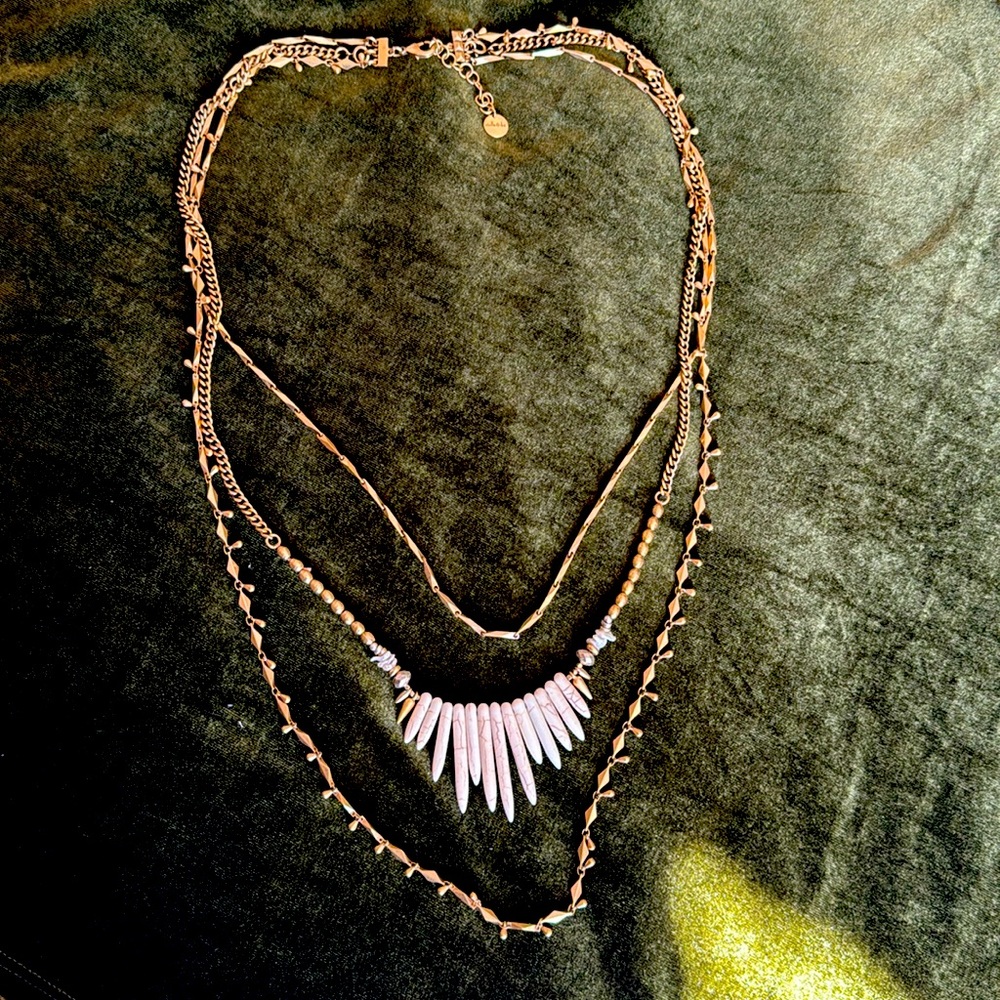 Stella & Dot Zuni Layering Necklace - Gold, multiple uses
